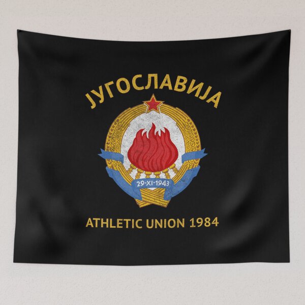 Item preview, Jugoslavija Athletic Union 1984 Vintage Retro Yugoslavia Sports designed and sold by ValentinaHramov.