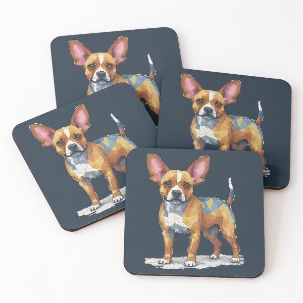 Item preview, Geometric Chihuahua – Modern Pet Art designed and sold by Tklezardesigns.