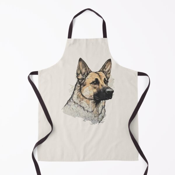 Item preview, Geometric German Shepherd – Modern Pet Art designed and sold by Tklezardesigns.