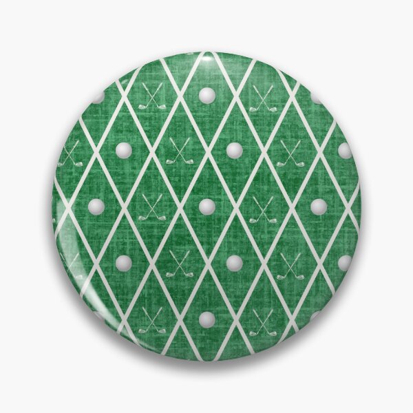 Item preview, Golf Balls & Clubs Argyle on Christmas Green designed and sold by KSimpson838.