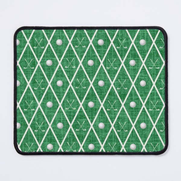 Item preview, Golf Balls & Clubs Argyle on Christmas Green designed and sold by KSimpson838.
