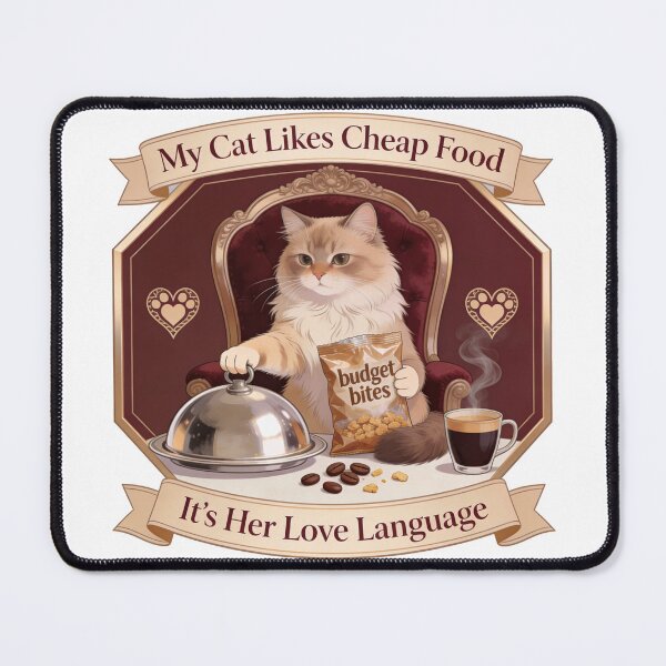 Item preview, My Cat Likes Cheap Food Funny Coffee Cat Mom Art Gift designed and sold by YMLux.