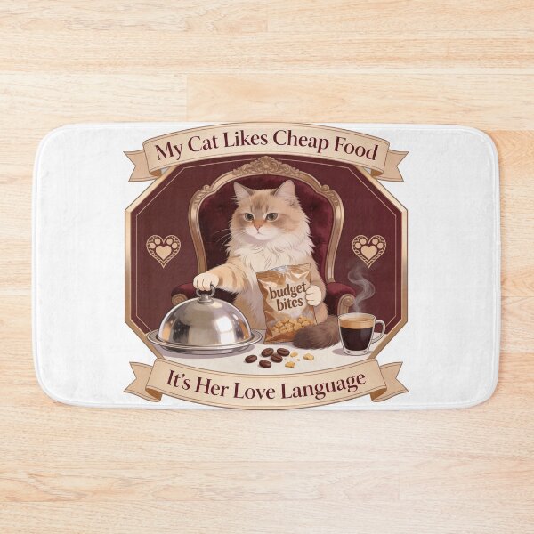 Item preview, My Cat Likes Cheap Food Funny Coffee Cat Mom Art Gift designed and sold by YMLux.