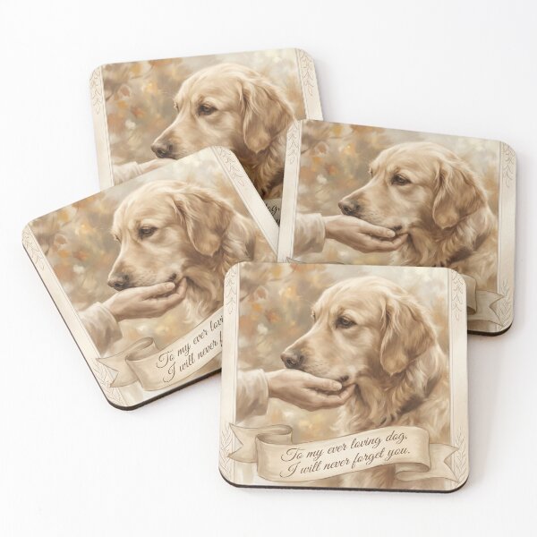 Item preview, Timeless Memorial for a Golden Retriever designed and sold by VibeThread Studio.