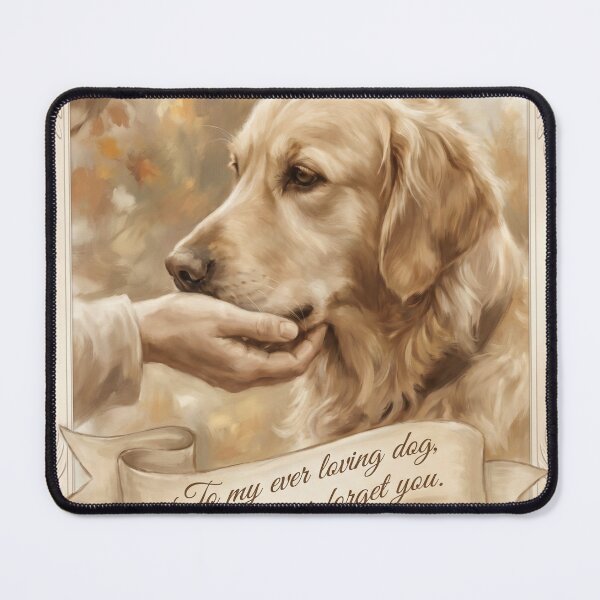 Item preview, Timeless Memorial for a Golden Retriever designed and sold by VibeThread Studio.