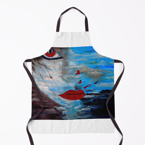 Item preview, Red Lips and Birds and Blue Sky designed and sold by hkonestudio.