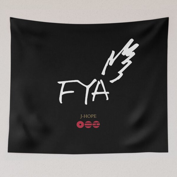 Item preview, bts Fya by j-hope (black background) designed and sold by nelkrshop.