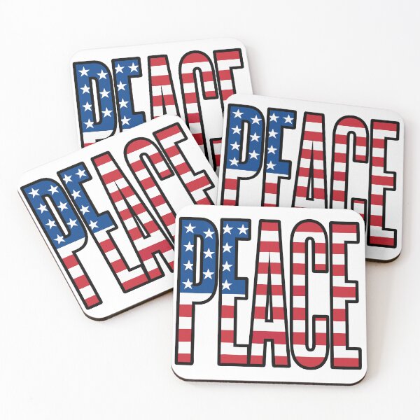 Item preview, Stars and Stripes Peace Letters designed and sold by ArtEmotionsImages.
