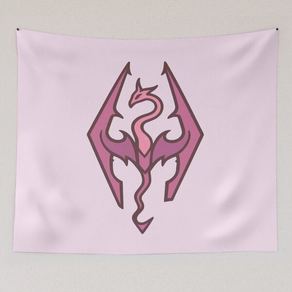 Item preview, Pink Skyrim Logo | Cute Gamer Girl Design | Fantasy RPG Gaming Aesthetic designed and sold by girlgamerstudio.
