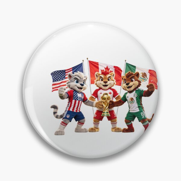 Item preview, World Cup 2026 Host Nations Mascots - USA Canada Mexico Soccer Champions designed and sold by monasants.