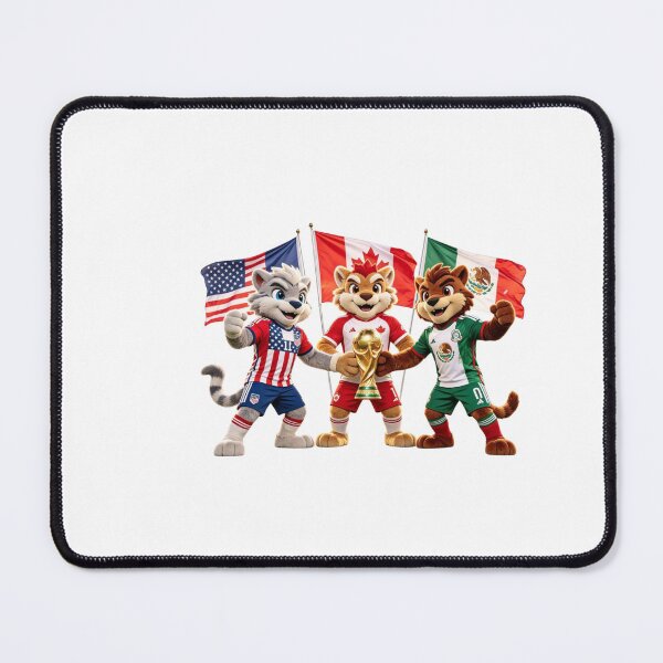 Item preview, World Cup 2026 Host Nations Mascots - USA Canada Mexico Soccer Champions designed and sold by monasants.