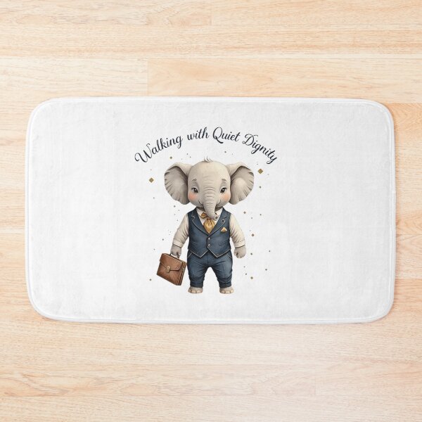 Item preview, Walking With Quiet Dignity Dapper Elephant Old Money Aesthetic designed and sold by AQUILAKREO.