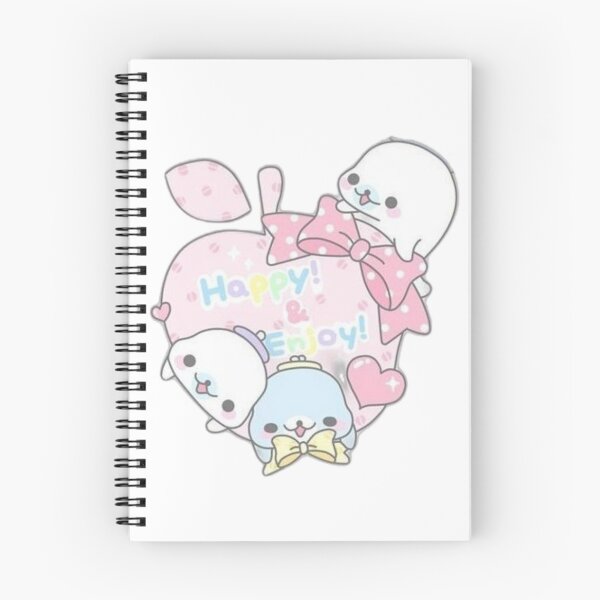 Item preview, Kawaii Pastel Seals Happy & Enjoy Apple designed and sold by AesthinkArt.