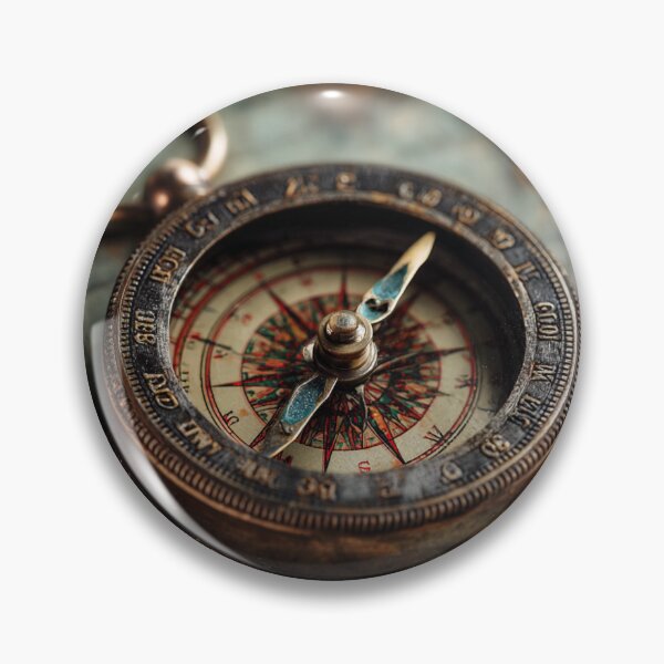 Item preview, Vintage Compass on Old World Map designed and sold by onubi.