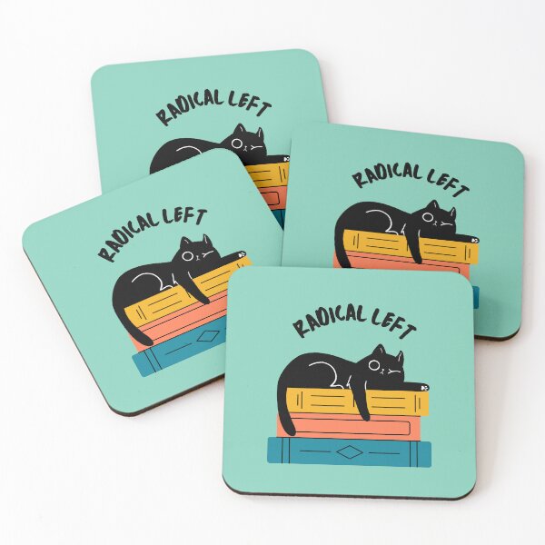 Item preview, Radical Left Book Cat designed and sold by Volt Junkies.