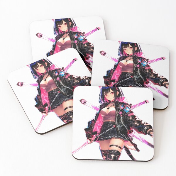 Item preview, Pink Neon Techwear Waifu designed and sold by AnimDream .
