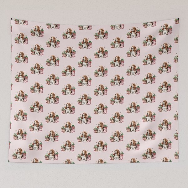 Item preview, Basset Hound Strawberry Garden | Cute Dog Lover Gift | Cottagecore Floral Puppy designed and sold by tamdevo1.
