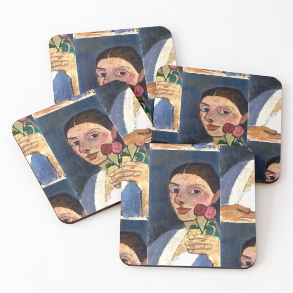 Item preview, Paula Modersohn-Becker - Self Portrait with Two Flowers designed and sold by Jon-Baran.