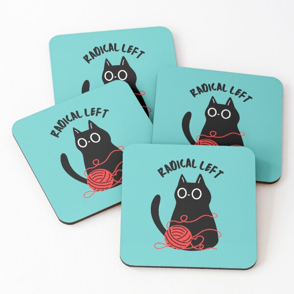 Item preview, Radical Left Cat Tangled In Yarn designed and sold by Volt Junkies.