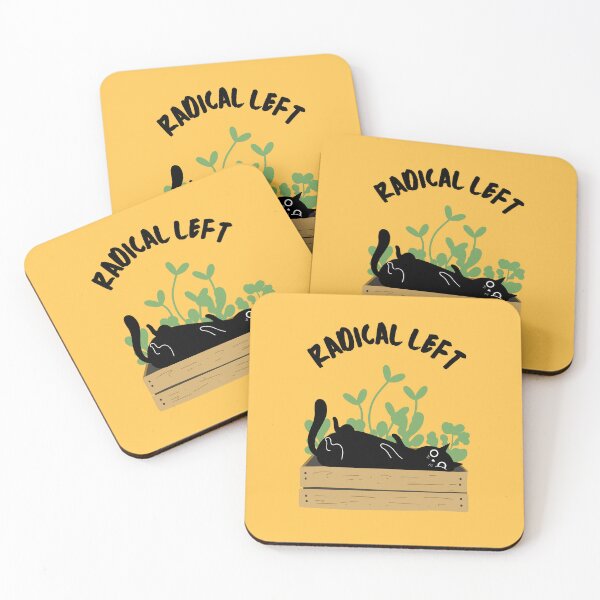 Item preview, Radical Left Gardening Cat designed and sold by Volt Junkies.