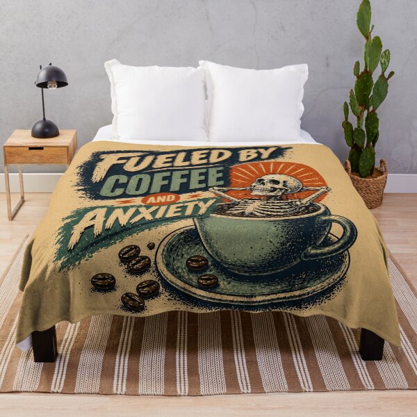 Item preview, Fueled By Coffee And Anxiety designed and sold by RebenCantik.