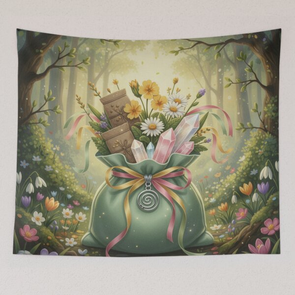 Item preview, Ostara Offering Bag: Spring Magic and Crystals designed and sold by NeyhineAngelionShop.