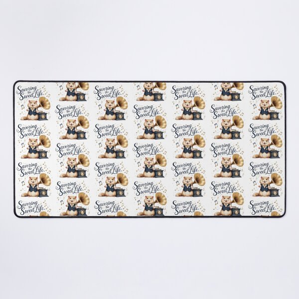 Item preview, Savoring The Sweet Life Vintage Hamster Gramophone Preppy designed and sold by AQUILAKREO.