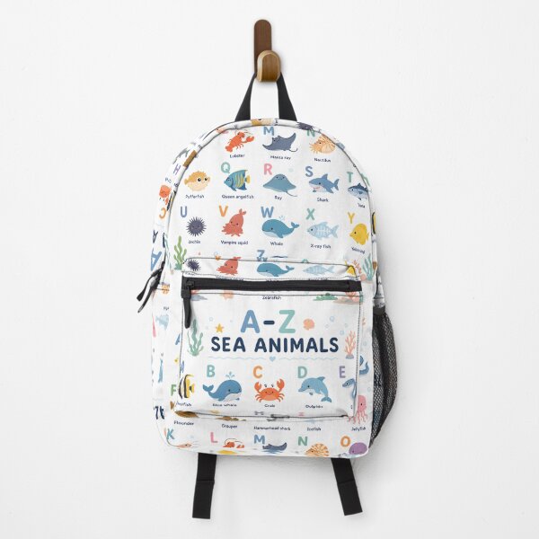 Item preview, Cute A-Z Sea Animals Alphabet Illustration designed and sold by CosmoPixelArts.