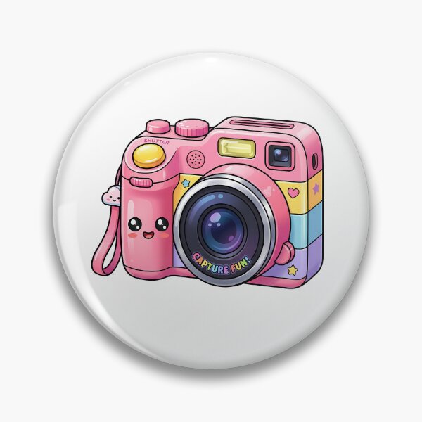 Item preview, Cute Colorful Camera – Kawaii Photography Illustration designed and sold by BobaBunny76.