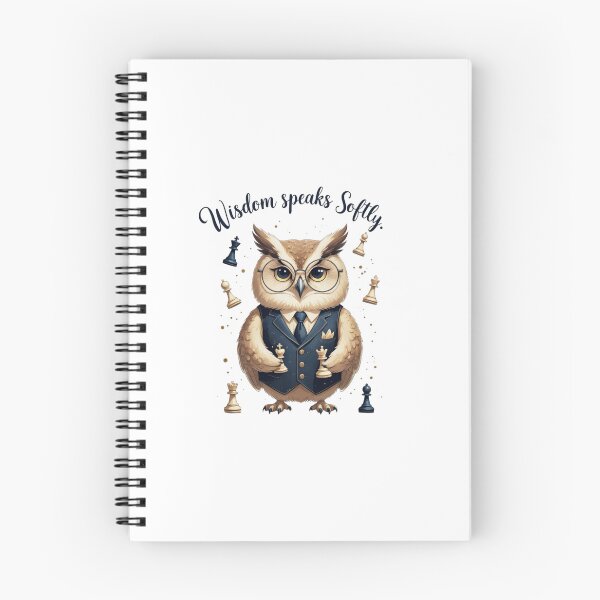 Item preview, Wisdom Speaks Softly Preppy Owl Chess Player Dark Academia designed and sold by AQUILAKREO.