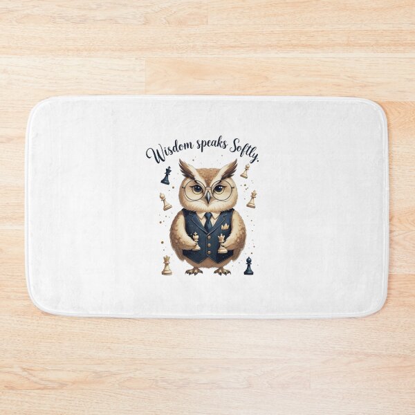 Item preview, Wisdom Speaks Softly Preppy Owl Chess Player Dark Academia designed and sold by AQUILAKREO.