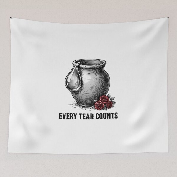 Item preview, Every Tear Counts Spiritual Jar Illustration designed and sold by AltaDimension.
