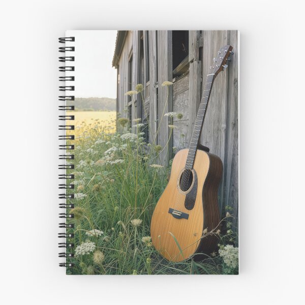 Item preview, Acoustic Guitar Leaning on an Old Barn designed and sold by Maria Dryfhout.