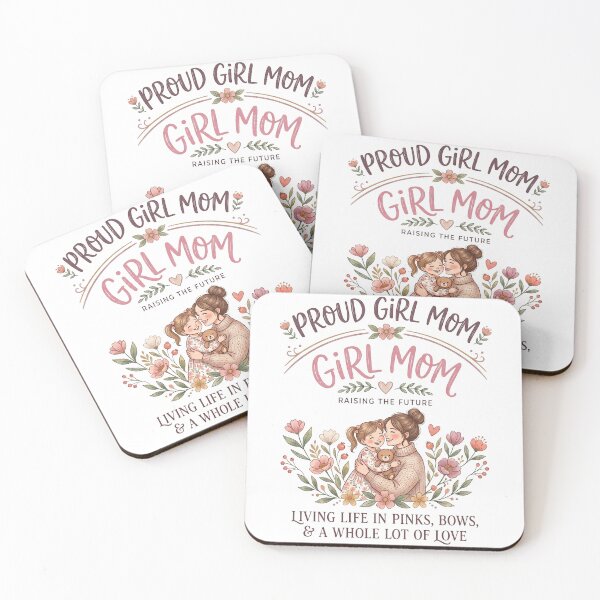 Item preview,  Girl Mom Design | Proud Girl Mom | Raising the Future | Boho Floral Mother Daughter Art designed and sold by CUTE & FUN CREATIONS.
