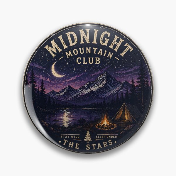 Item preview, Midnight Mountain Club Shirt, Stargazing Camping Tee, Night Hiking Shirt, Mountain Night Sky T-Shirt, Outdoor Aesthetic Tee, Nature Lover Gift designed and sold by Arjay Graphic Design.