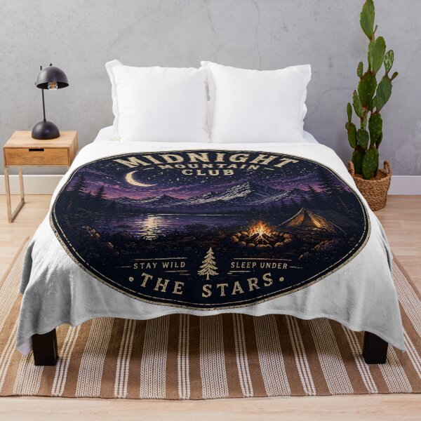 Item preview, Midnight Mountain Club Shirt, Stargazing Camping Tee, Night Hiking Shirt, Mountain Night Sky T-Shirt, Outdoor Aesthetic Tee, Nature Lover Gift designed and sold by Arjay Graphic Design.