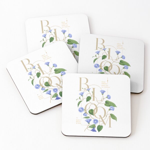 Artikelvorschau, Blue Floral Botanical Aesthetic T-Shirt entworfen und verkauft von GreenVerseStore.