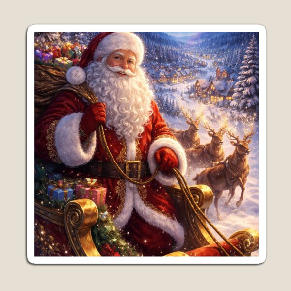 Artikelvorschau, Die magische Reise des Weihnachtsmanns. entworfen und verkauft von JoyNest = "The nest of joy".