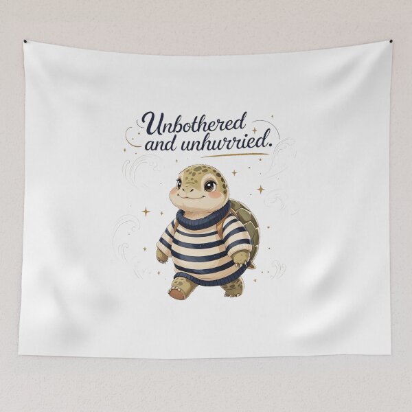 Item preview, Unbothered And Unhurried Preppy Sea Turtle Nautical Aesthetic designed and sold by AQUILAKREO.