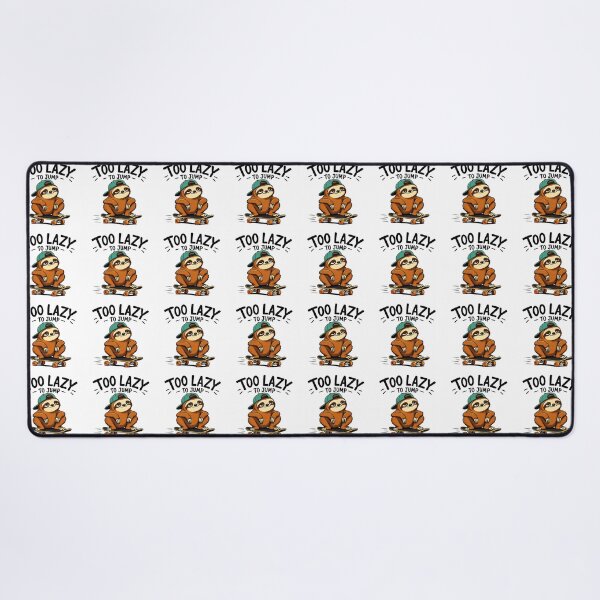 Item preview, Too Lazy To Jump Sloth Skateboard Funny Cartoon Design designed and sold by Mido-artister.