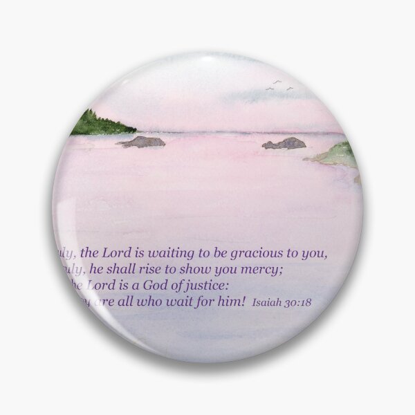 Item preview, Encouragement Isaiah 30:18 designed and sold by Diane Hall Watercolors.