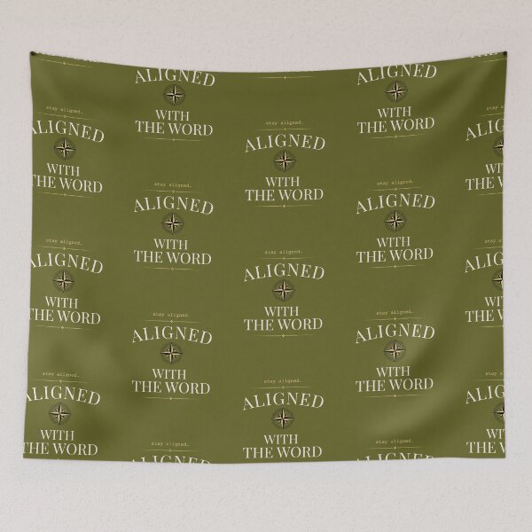 Item preview, Aligned With the Word Christian Design | Message Believer Design designed and sold by TheDazedDreamer.