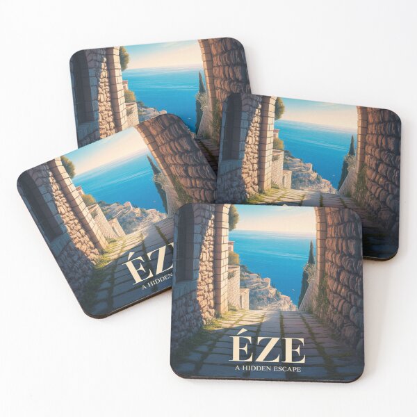 Item preview, Èze France Archway Poster – Hidden Alley View Travel Art, French Riviera Coastal Wall Art, Mediterranean Cinematic Print designed and sold by Timeless Design.
