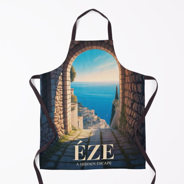 Item preview, Èze France Archway Poster – Hidden Alley View Travel Art, French Riviera Coastal Wall Art, Mediterranean Cinematic Print designed and sold by Timeless Design.