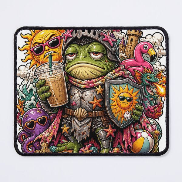 Item preview, Frog Knight Summer Sticker designed and sold by Imaginarium of Chaos falcon88 .