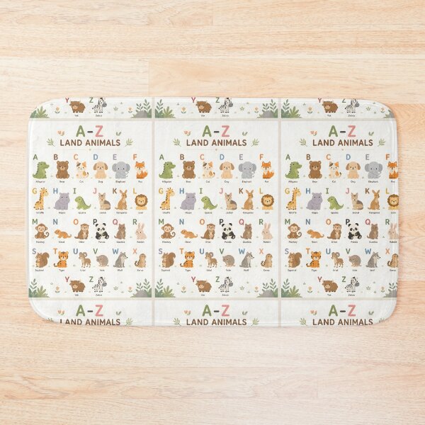 Item preview, Colorful Kids Alphabet Animals A-Z Collection designed and sold by CosmoPixelArts.
