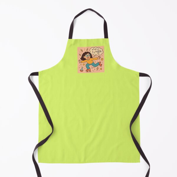 Item preview, Live urgently - Nerdy curly girl on roller skates thinking formulas designed and sold by gre47.