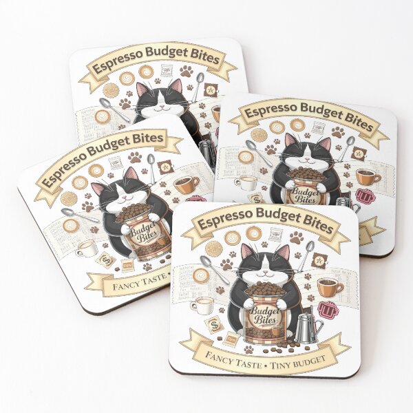 Item preview, Espresso Budget Bites Funny Coffee Cat Aestheticc Gifts designed and sold by YMLux.