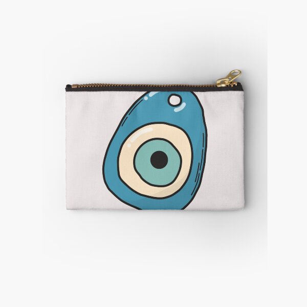 Artikelvorschau, Nazar-Amulett mit bösem Blick – Illustration eines blauen Boho-Amuletts entworfen und verkauft von Artsy Corner.