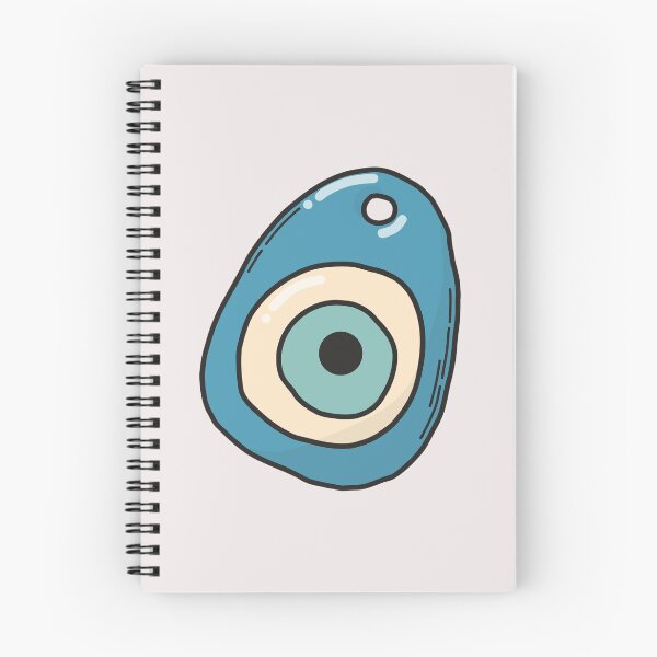 Item preview, Amuleto del Ojo Maligno Nazar — Ilustración de amuleto bohemio azul designed and sold by Artsy Corner.